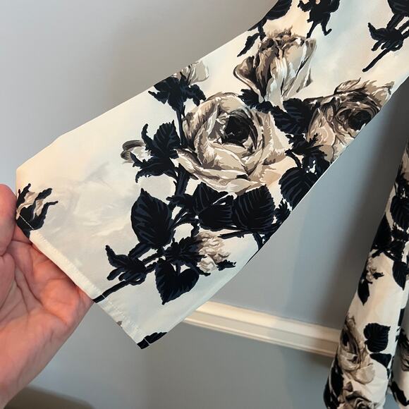 Dee Elle Flowered Boho Dress Black White Size Small - Picture 13 of 15